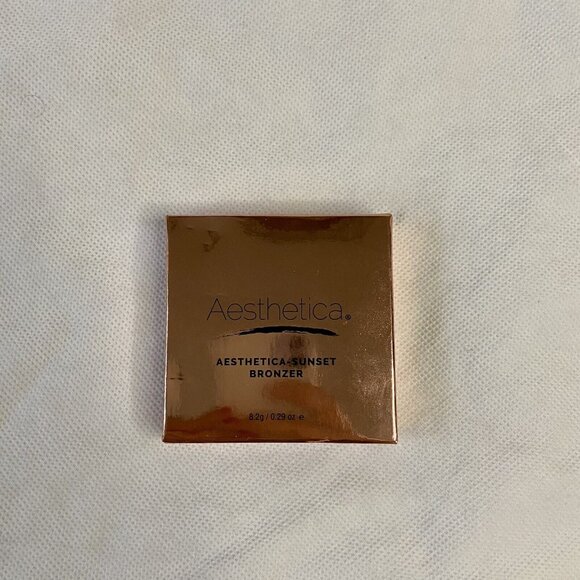 AESTHETICA SUNSET BRONZER Beachy Glow Cruelty Free 8.2g 0.29oz (NIB/Full Size) - Picture 2 of 4